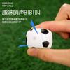 Vinilo pequeño Fútbol sonido de llamada de pellizco infantil juguete para jugar en el agua juguete para agarrar para bebés de interior juguete para juego de mascotas