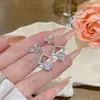 Pendientes Exquisitos de Plata S925 con Aguja de Plata, Circonita y Perla, Estilo Nicho Versátil y Sencillo, Pendientes de Lujo Ligero de Alta Gama para Mujer
