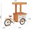 Triciclo Móvil de Burro para Paseos en Mercado Nocturno de Moda, Vehículo de Puesto en Mercado al Aire Libre, Carrito Montable para Exhibición y Venta