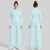 Conjunto de roupa de yoga transfronteiriço, conjunto de jaqueta com zíper e top de secagem rápida slim-fit, conjunto de calças compridas esportivas para corrida e fitness para mulheres
