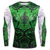 Camiseta de manga comprida masculina, manga comprida transfronteiriça, gola redonda, camuflagem ao ar livre, roupas de fitness, camiseta