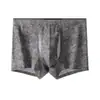 Calzoncillos Bóxer para Hombre 10A Camelia Antibacteriana Lyocell Algodón Doble Apertura Sin Costuras Tie-Dye Estampado Cómodos Transpirables Sexys