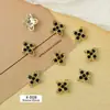 Celebridade da Internet Zhen Huan Armadura Buccellari Forma de Trevo Liga Cortada Luxo Zircônia Estilo Xifei Decoração para Nail Art