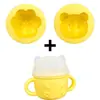 Bandeja de Hielo Animales Molde de Pastel de Arroz de Silicona Taza de Pudín Taza de Mousse para Helado Molde de Helado de Oso Taza de Gelatina Bandeja de Hielo