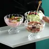 Taza de Helado Creativa de Piernas Altas, Taza de Vidrio, Postre, Fruta, Helado, Yogur, Paleta Helada, Bebida Fría, Vaso para Batido, Vaso para Jugo
