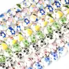 Decalque em Forma de Coração Cerâmica Colorida Furo Médio Contas de Cerâmica Estilo Chinês Artesanal Acessórios DIY Acessórios para Pulseira Colar Material