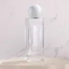 Frasco de perfume de vidro retangular de 30ml de alta qualidade com spray de baioneta, subembalagem de frasco de vidro transparente para perfume