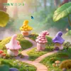 Paisaje en miniatura, casa de elfo de dibujos animados creativa, accesorios de decoración DIY para paisajismo de jardinería, pequeños adornos de mesa