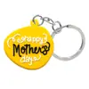 Llavero colgante de goma suave de PVC para el Día de la Madre, superventas transfronterizo, accesorio de llavero de dibujos animados lindos para mochila, en stock