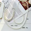 Bolso Cruzado de Perlas Irregulares Lanyard Largo Portátil para Teléfono Móvil Lanyard Sencillo de Perlas para Teléfono Móvil Cadena para Teléfono Móvil Cadena Cadena