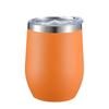 Comércio exterior transfronteiriço para copo de casca de ovo de 12oz 304 copo de água de aço inoxidável isolamento duplo vácuo taça de ovo de vinho tinto em forma de U