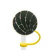 Tampas de Silicone para Canudos de Desenho Animado Fofas, Venda Quente Transfronteiriça, Em Estoque, Tampas de Canudo Personalizadas para Copos de Chá de Leite, Acessórios de Tampas à Prova de Poeira para Canudos