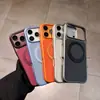Compatible con Apple 18 Pro Max, funda para teléfono con soporte magnético giratorio de tejido técnico, cubierta de protección completa para iPhone 17