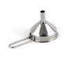 Mini Embudo de Acero Inoxidable para Filtrar Líquidos, Embudo Doméstico Pequeño para Verter Aceite, Embudo de Vino de Calibre Pequeño, Portavinos, Taza Medidora
