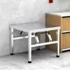 Mesa plegable de acero inoxidable extra gruesa para uso doméstico, mesa de comedor exterior, mesa cuadrada comercial, puesto de mercado nocturno, mesa para barbacoa