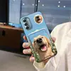 Adequado para Capa de Celular Moto Porta-Cartão de Casal Estiloso Simples Tendência à Prova de Poeira Slot para Cartão Porta-Cartão de Silicone Capa Macia Criativo