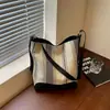 Elegante bolsa de cuadros de gran capacidad para mujer, nueva moda 2026, bolsa de mano versátil, bolso de mano, bolso tipo cubo, bolso de hombro