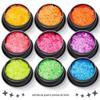 Venda Quente Transfronteiriça 4mm Estrela de Quatro Pontas Fluorescente Fosco Lantejoulas de Nail Art Maquiagem para Olhos Glitter para Maquiagem Slime Acessórios de Nail Art