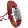 Pulseira de Couro Trançada à Mão Criativa Simples Pequena Joia Personalizada para Homens e Mulheres Pulseira Colorida com Ajuste de Puxar