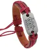 Pulseira de Couro Trançado Personalizada Simples e Criativa Estilo Coreano para Homens e Mulheres com Fecho Ajustável e Opções Multicor