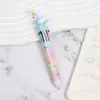 Bolígrafo de Dibujos Animados de Cabeza Más Vendido Diez Colores Bolígrafo Retráctil Multicolor para Diario Ins Papelería Colorida de Alto Valor