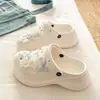Sandálias de Verão Versáteis e Exquisitas Estilo Retrô para Mulheres, Sandálias de Praia EVA Confortáveis, Chinelos Fechados Doces e Relaxados para Mulheres