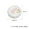 Conjunto de Chá Kung Fu Qingji Borboleta Pintada à Mão Tampa de Cerâmica Acessórios para Cerimônia do Chá Tampa em Forma de Flor para Bule Ornamentos de Tapete de Chá Animal de Chá