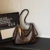 Bolsa de Axila Estilo Casual e Preguiçoso, Tendência Primavera 2026 Nova Bolsa de Ombro Transversal Retro para o Dia a Dia, Bolsa Tote Estilosa