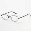 Bao Long Mismo Estilo Marco de Gafas para Miopía Ultra Ligero de Titanio Puro para Hombre Marco Pequeño Borde Ancho Anti-Luz Azul Estilo Coreano Marco para Ojos 0011
