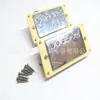 Pastilla para guitarra eléctrica Lp pastilla de doble bobina para guitarra eléctrica pastilla dúplex marco plateado amarillo