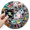 50 Adesivos de Esgrima para Competições Esportivas, Esportes Populares, Transfronteiriços à Prova d'Água Decorativos DIY Adesivos para Copo Térmico