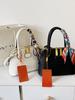 Bolso de Mano Versátil de Nicho Nuevo 2026 para Mujer, Bolso Cruzado Tipo Concha con Pañuelo de Seda, Mismo Estilo que en los Centros Comerciales, Bolso Elegante para Mujer