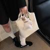 Bolsa Cesta de Legumes da Moda 2025 Nova Simples Elegante Bolsa Balde Elegante Retro Grande Capacidade Ombro Único Transversal