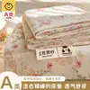 Venda por atacado de peça única, novo modelo, lençol de cama de gaze de dupla camada de algodão Fu, macio e amigável à pele, algodão puro, conjunto para dormitório de estudante, tatame