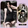 Lingerie sexy e provocante, vestido bodycon justo que não precisa tirar, camisola sedutora de alta qualidade para mulheres jovens