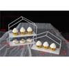 Estante redondo de metal para tartas, ideal para fiestas de cumpleaños, bodas, frutas, postres y celebraciones.