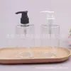 Frasco branco com pump 300ml, dispensador pump para limpador facial, sérum, condicionador e shampoo
