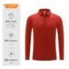 Camisa polo de manga larga con cuello para otoño para hombre, ropa de trabajo hecha a medida, alta elasticidad y resistente al desgaste, ropa de empresa directamente de fábrica