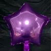 Globo de película de aluminio de 24 pulgadas con forma de corazón y estrella de cinco puntas, decoración de boda, decoración de fiesta de cumpleaños, escena, suministros de boda en forma de corazón
