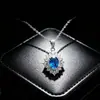 Collar de Piedras Preciosas de Cultivo de Colores Más Vendido de Amazon para Mujer, Conjunto de Joyería de Rubí Azul Natural Simulada, Anillo, Pendientes y Colgante