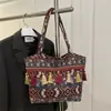 Bolsa Tote Grande Capacidade Transfronteiriça Tendência Feminina Nova Moda Estilo Étnico Estudante Portátil Estilo Aula Franja Ombro