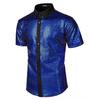 Camisa Formal Masculina 2025 Camisa Botonada com Lantejoulas Festa Disco Anos 70 Fantasia Cosplay Xuanzi