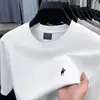Camiseta Bordada de Marca de Moda 7A para Hombre, Cuello Redondo, Estilo Casual Simple de Verano, Camisa de Manga Corta Suelta y Transpirable para Hombre
