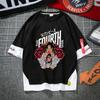 Camiseta de One Piece de manga corta con dibujos animados para hombre y mujer, con el logotipo de Esjobaro, Luffy y Solon de Barba Blanca.