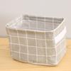 Cesta de tela rectangular Cesta de almacenamiento portátil e impermeable Cesta de baño Cesta para artículos diversos Cesta de almacenamiento de escritorio Cesta de almacenamiento azul