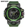 Sanda Doble Pantalla Reloj de Moda para Estudiante Deporte al Aire Libre Multifuncional Electrónico para Hombre y Mujer Resistente al Agua Luminoso