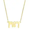 Collar Nuevo Transfronterizo de Acero Inoxidable Firma de Cantante 1989 Cadena para Clavícula Regalo para Amantes de la Música Venta Caliente en Amazon