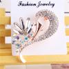 Coreano jóias moda high-end broche dos homens e mulheres terno acessórios strass pin colarinho pino micro emblema fivela decorativa