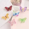 Accesorios de resina para manualidades de dibujos animados, accesorios de tamaño pequeño, mariposa translúcida, crema, pasador de pelo hecho a mano, funda para teléfono móvil, accesorios de hebilla para zapatos