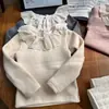 Camiseta térmica de forro polar para niña, nuevo estilo otoño/invierno 2026, mono de forro polar para niño con cuello de encaje, camiseta gruesa para bebé